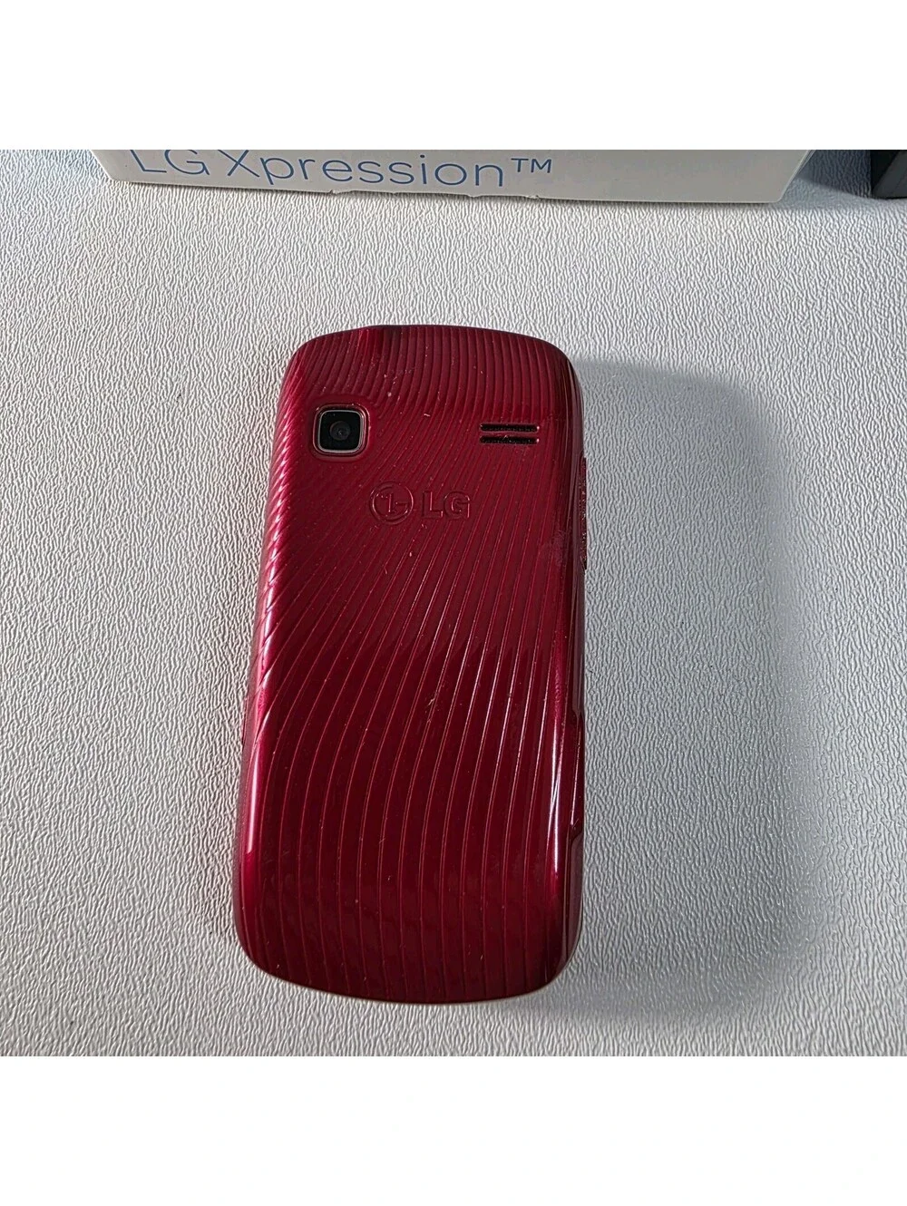 LG Xpression C395 Red Slider 3G Touch Slider Cell Phone Tested